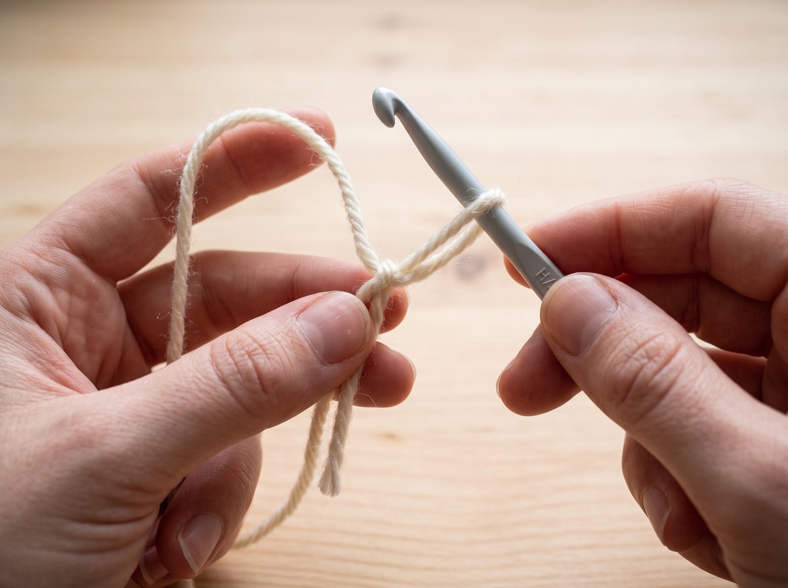 how to make a crochet slip knot for beginners