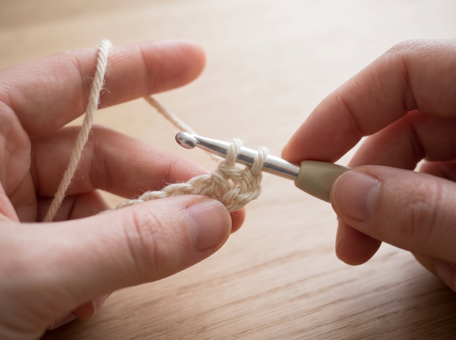 how to single crochet for beginners with two loops on the hook