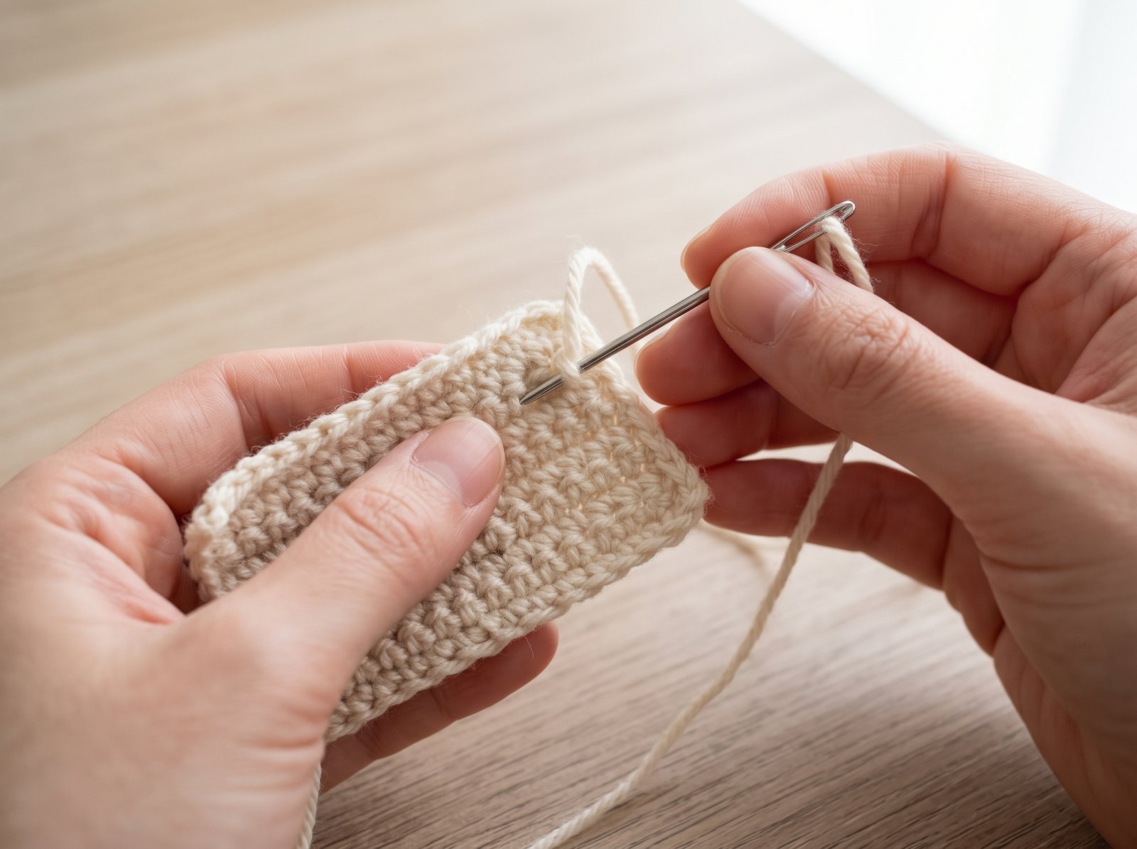how to weave in yarn ends in crochet for beginners