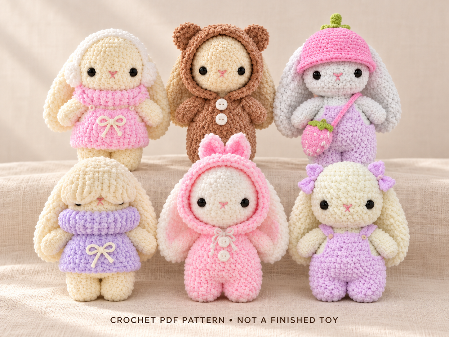 Original 11-in-1 Baby Bunny crochet pattern cover